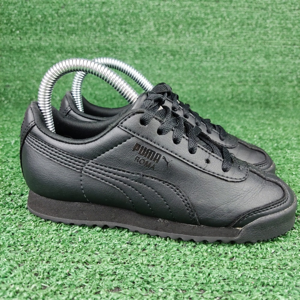 Puma Sneakers Kids 12 Black Roma Basic Low Top Athletic 354259 12